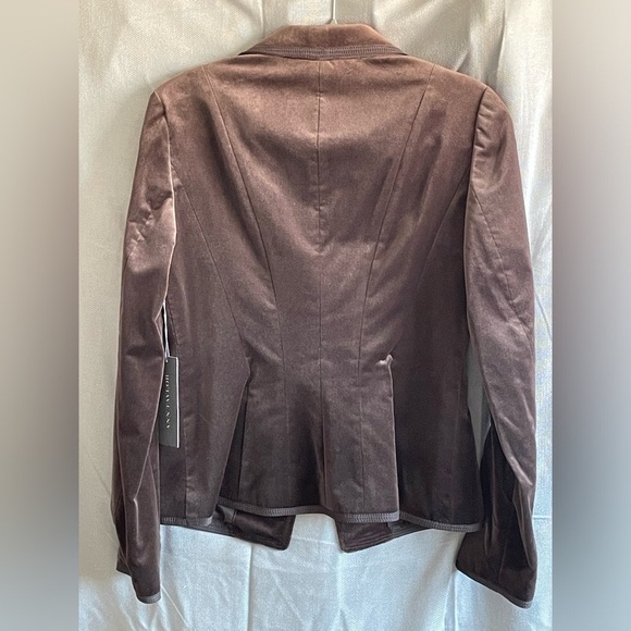 NWT Chocolate Brown Velvety Ann Taylor Blazer; Sz 6; Gorgeous for Fall & Winter! - Picture 5 of 15